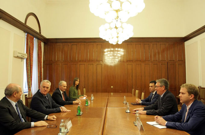 Tomislav Nikolić met Ambassador of the Russian Federation to the Republic of Serbia Alexander Chepurin