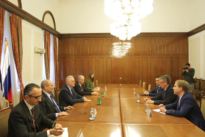 National Council President Tomislav Nikolić meets Ambassador of the Russian Federation Alexander Chepurin