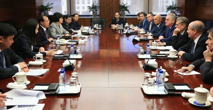 Sastanak sa predstavnikom NR Kine za međunarodnu trgovinu i zamenikom ministra trgovine