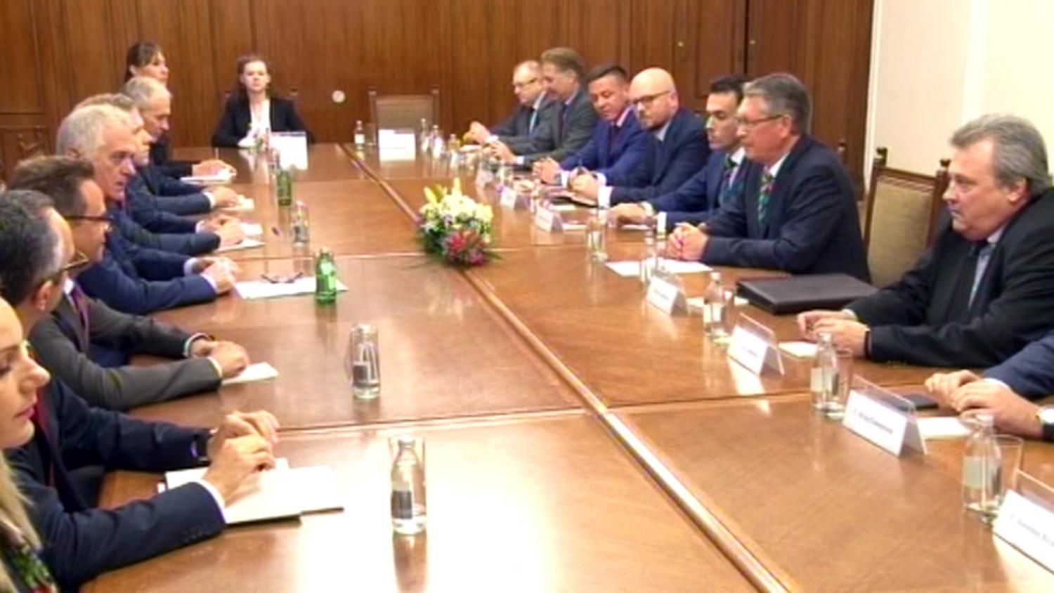  National Council President Nikolić meets Ambassador of the Russian Federation Alexander Chepurin and representatives of major Russian companies operating in Serbia 