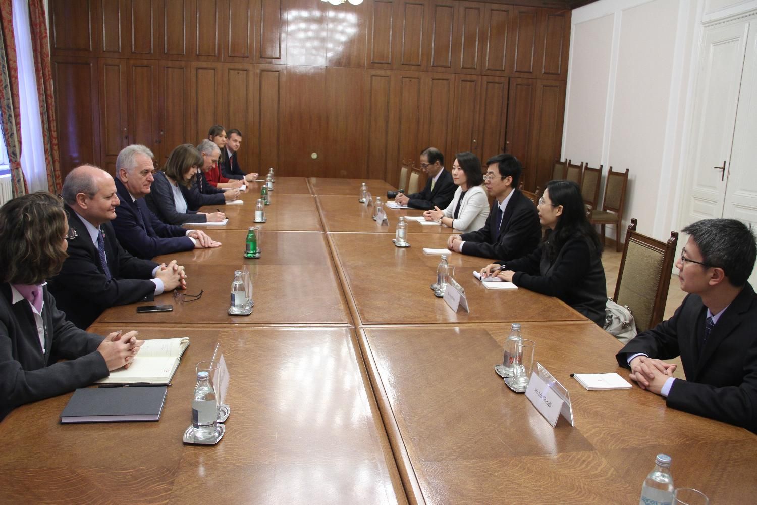  National Council President Nikolić meets representatives of CCTB – China-based institute for scientific research 