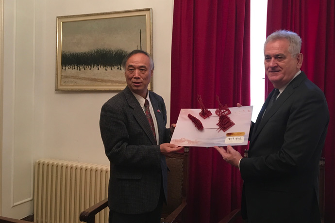  Predsednik NR Kine Si Đinping uputio novogodišnju čestitku predsedniku Nacionalnog saveta Tomislavu Nikoliću 