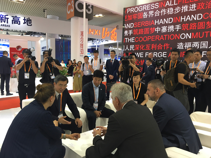  Council President Nikolić meets Envoy of the Hebei Province Governor and HBIS Deputy General Manager at CIFIT 2019 