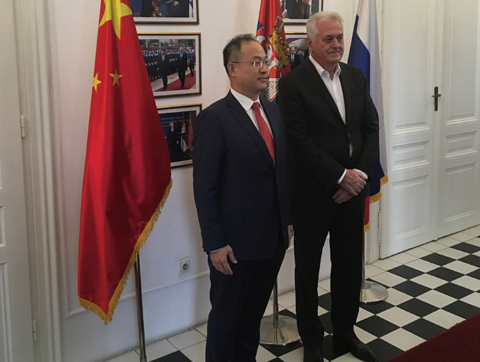  Ambassador of China pays introductory call to Council President Nikolić 